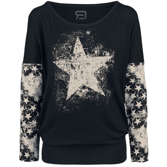 BNWOT grunge-style star top from EMP size M - Picture 1 of 5